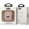 Karl Lagerfeld KLA2RUNCHP AirPods 1/2 cover pink/pink Silicone Choupette Head 3D - (KF001474-0)