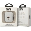 Karl Lagerfeld KLA2RUNIKH AirPods 1/2 cover white/white Silicone Karl Head 3D - (KF001462-0)