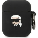 Karl Lagerfeld KLA2RUNIKK AirPods 1/2 cover black/black Silicone Karl Head 3D - (KF001459-0)