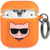 Karl Lagerfeld KLA2UCHFO AirPods cover pomaranczowy/orange Choupette - (KF000630-0)