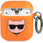 Karl Lagerfeld KLA2UCHFO AirPods cover pomaranczowy/orange Choupette - (KF000630-0)