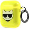 Karl Lagerfeld KLA2UCHFY AirPods cover zolty/yellow Choupette - (KF000633-0)