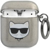 Karl Lagerfeld KLA2UCHGK AirPods 1/2 cover black/black Glitter Choupette - (KF000636-0)