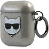 Karl Lagerfeld KLA2UCHGK AirPods 1/2 cover black/black Glitter Choupette - (KF000636-0)
