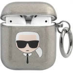 Karl Lagerfeld KLA2UKHGK AirPods cover czarny/black Glitter Karl`s Head - (KF000831-0)