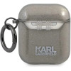 Karl Lagerfeld KLA2UKHGK AirPods cover czarny/black Glitter Karl`s Head - (KF000831-0)