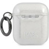 Karl Lagerfeld KLA2UKHGS AirPods cover srebrny/silver Glitter Karl`s Head - (KF000834-0)