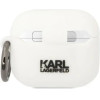 Karl Lagerfeld KLA3RUNCHH AirPods 3 cover white/white Silicone Choupette Head 3D - (KF001473-0)