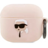 Karl Lagerfeld KLA3RUNIKP AirPods 3 cover pink/pink Silicone Karl Head 3D - (KF001467-0)