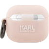 Karl Lagerfeld KLA3RUNIKP AirPods 3 cover pink/pink Silicone Karl Head 3D - (KF001467-0)