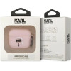 Karl Lagerfeld KLA3RUNIKP AirPods 3 cover pink/pink Silicone Karl Head 3D - (KF001467-0)