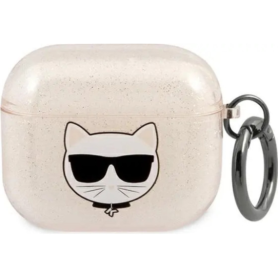 Karl Lagerfeld KLA3UCHGD AirPods 3 cover zloty/gold Glitter Choupette - (KF000647-0)