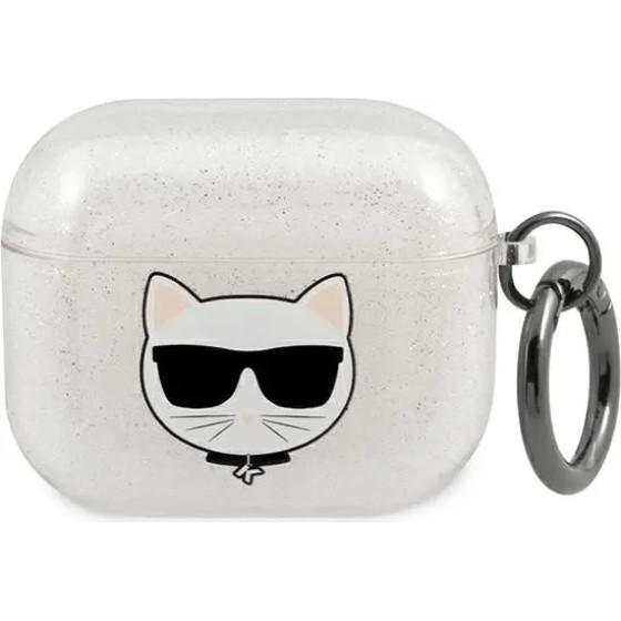Karl Lagerfeld KLA3UCHGS AirPods 3 cover srebrny/silver Glitter Choupette - (KF000644-0)