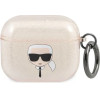 Karl Lagerfeld KLA3UKHGD AirPods 3 cover zloty/gold Glitter Karl`s Head - (KF000842-0)