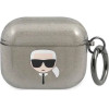 Karl Lagerfeld KLA3UKHGK AirPods 3 cover czarny/black Glitter Karl`s Head - (KF000833-0)