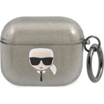 Karl Lagerfeld KLA3UKHGK AirPods 3 cover czarny/black Glitter Karl`s Head - (KF000833-0)