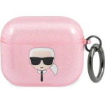 Karl Lagerfeld KLA3UKHGP AirPods 3 cover rozowy/pink Glitter Karl`s Head - (KF000839-0)