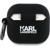 Karl Lagerfeld KLA4RUNCHK AirPods 4 cover black/black Silicone Choupette Head 3D - (KF002504-0)