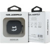 Karl Lagerfeld KLA4RUNCHK AirPods 4 cover black/black Silicone Choupette Head 3D - (KF002504-0)