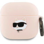 Karl Lagerfeld KLA4RUNCHP AirPods 4 cover pink Silicone Choupette Head 3D - (KF002505-0)