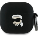 Karl Lagerfeld KLA4RUNIKK AirPods 4 cover black/black Silicone Karl Head 3D - (KF002506-0)