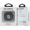Karl Lagerfeld KLA4RUNIKK AirPods 4 cover black/black Silicone Karl Head 3D - (KF002506-0)