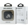 Karl Lagerfeld KLA4RUNKCHK AirPods 4 cover black/black Silicone Karl&Chaupette Head 3D - (KF002507-0)