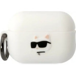 Karl Lagerfeld KLAP2RUNCHH AirPods Pro 2 cover white/white Silicone Choupette Head 3D - (KF001481-0)