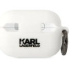 Karl Lagerfeld KLAP2RUNCHH AirPods Pro 2 cover white/white Silicone Choupette Head 3D - (KF001481-0)