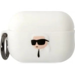 Karl Lagerfeld KLAP2RUNIKH AirPods Pro 2 cover white/white Silicone Karl Head 3D - (KF001478-0)