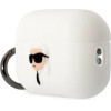 Karl Lagerfeld KLAP2RUNIKH AirPods Pro 2 cover white/white Silicone Karl Head 3D - (KF001478-0)