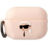 Karl Lagerfeld KLAP2RUNIKP AirPods Pro 2 cover pink/pink Silicone Karl Head 3D - (KF001479-0)