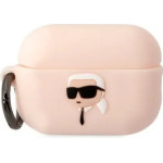 Karl Lagerfeld KLAP2RUNIKP AirPods Pro 2 cover pink/pink Silicone Karl Head 3D - (KF001479-0)