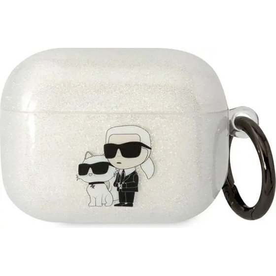Karl Lagerfeld KLAPHNKCTGT Airpods Pro cover transparent Gliter Karl&Choupette - (KF001575-0)