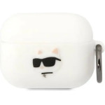 Karl Lagerfeld KLAPRUNCHH AirPods Pro cover white/white Silicone Choupette Head 3D - (KF001472-0)