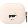 Karl Lagerfeld KLAPRUNCHP AirPods Pro cover pink/pink Silicone Choupette Head 3D - (KF001475-0)