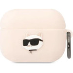 Karl Lagerfeld KLAPRUNCHP AirPods Pro cover pink/pink Silicone Choupette Head 3D - (KF001475-0)