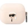 Karl Lagerfeld KLAPRUNIKP AirPods Pro cover pink/pink Silicone Karl Head 3D - (KF001466-0)