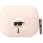 Karl Lagerfeld KLAPRUNIKP AirPods Pro cover pink/pink Silicone Karl Head 3D - (KF001466-0)