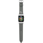 Karl Lagerfeld KLAWLOKHG Apple Watch Strap 42/44 / 45mm silver / silver strap Saffiano Karl Heads - (KF000864-0)