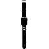 Karl Lagerfeld KLAWLSLCK Apple Watch Strap 42/44 / 45mm black / black strap Silicone Choupette Heads - (KF000856-0)