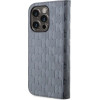 Karl Lagerfeld KLBKP14LSAKLHPG iPhone 14 Pro 6.1'' bookcase silver/silver Saffiano Monogram - (KF001637-0)