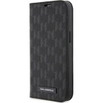 Karl Lagerfeld KLBKP14LSAKLHPK iPhone 14 Pro 6.1'' bookcase black/black Saffiano Monogram - (KF001619-0)