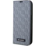Karl Lagerfeld KLBKP14SSAKLHPG iPhone 14 6.1 bookcase silver/silver Saffiano Monogram - (KF001636-0)