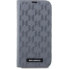 Karl Lagerfeld KLBKP14SSAKLHPG iPhone 14 6.1 bookcase silver/silver Saffiano Monogram - (KF001636-0)