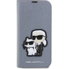 Karl Lagerfeld KLBKP14XSANKCPG iPhone 14 Pro Max 6.7 bookcase silver/silver Saffiano Karl & Choupette - (KF001617-0)