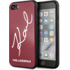 Karl Lagerfeld KLHCI8DLKSRE iPhone 7/8 SE 2020 / SE 2022 czerwony/red hard case Signature Glitter - (KF000211-0)