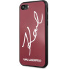 Karl Lagerfeld KLHCI8DLKSRE iPhone 7/8 SE 2020 / SE 2022 czerwony/red hard case Signature Glitter - (KF000211-0)