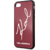 Karl Lagerfeld KLHCI8DLKSRE iPhone 7/8 SE 2020 / SE 2022 czerwony/red hard case Signature Glitter - (KF000211-0)
