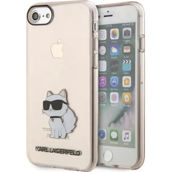 Karl Lagerfeld KLHCI8HNCHTCP iPhone 7/8/ SE 2020 / SE 2022 pink/pink hardcase Ikonik Choupette - (KF001583-0)